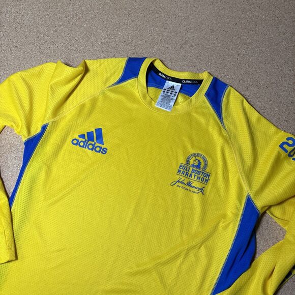 April 2011 Adidas 115th B.A.A. BOSTON MARATHON (MED) Long Sleeve Shirt G3 - Picture 2 of 7
